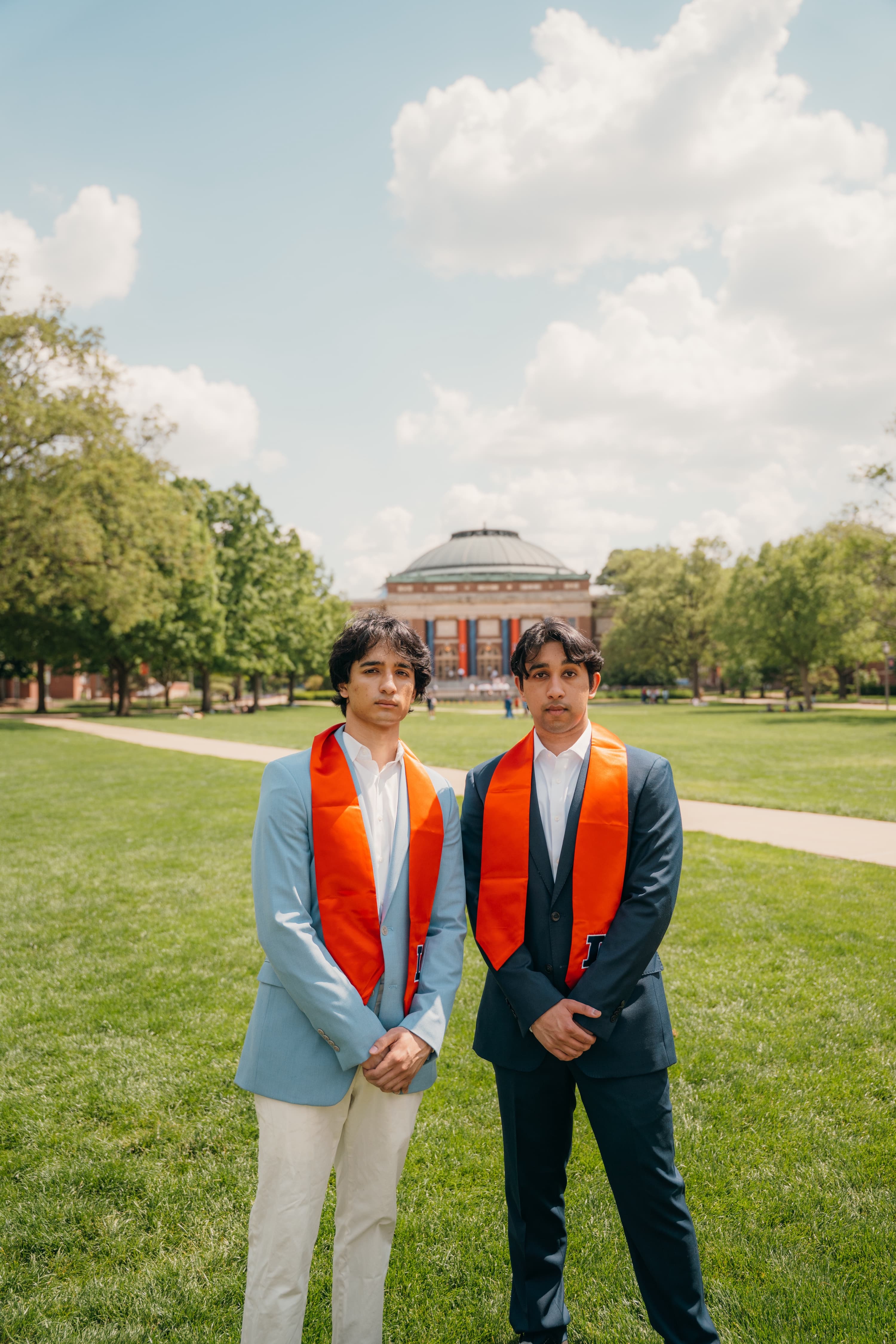 Outdoor graduation portrait