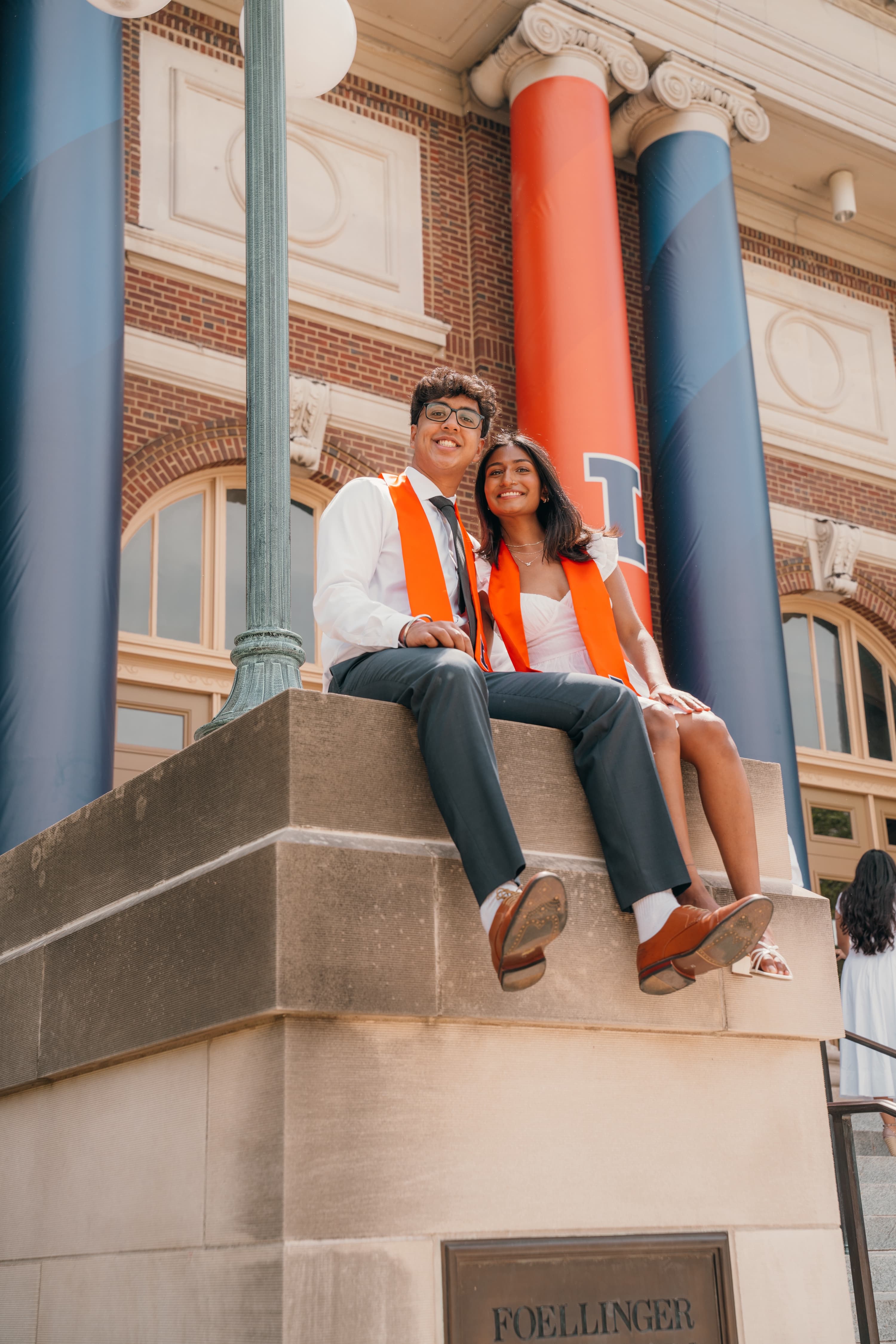 Cap and gown portrait session