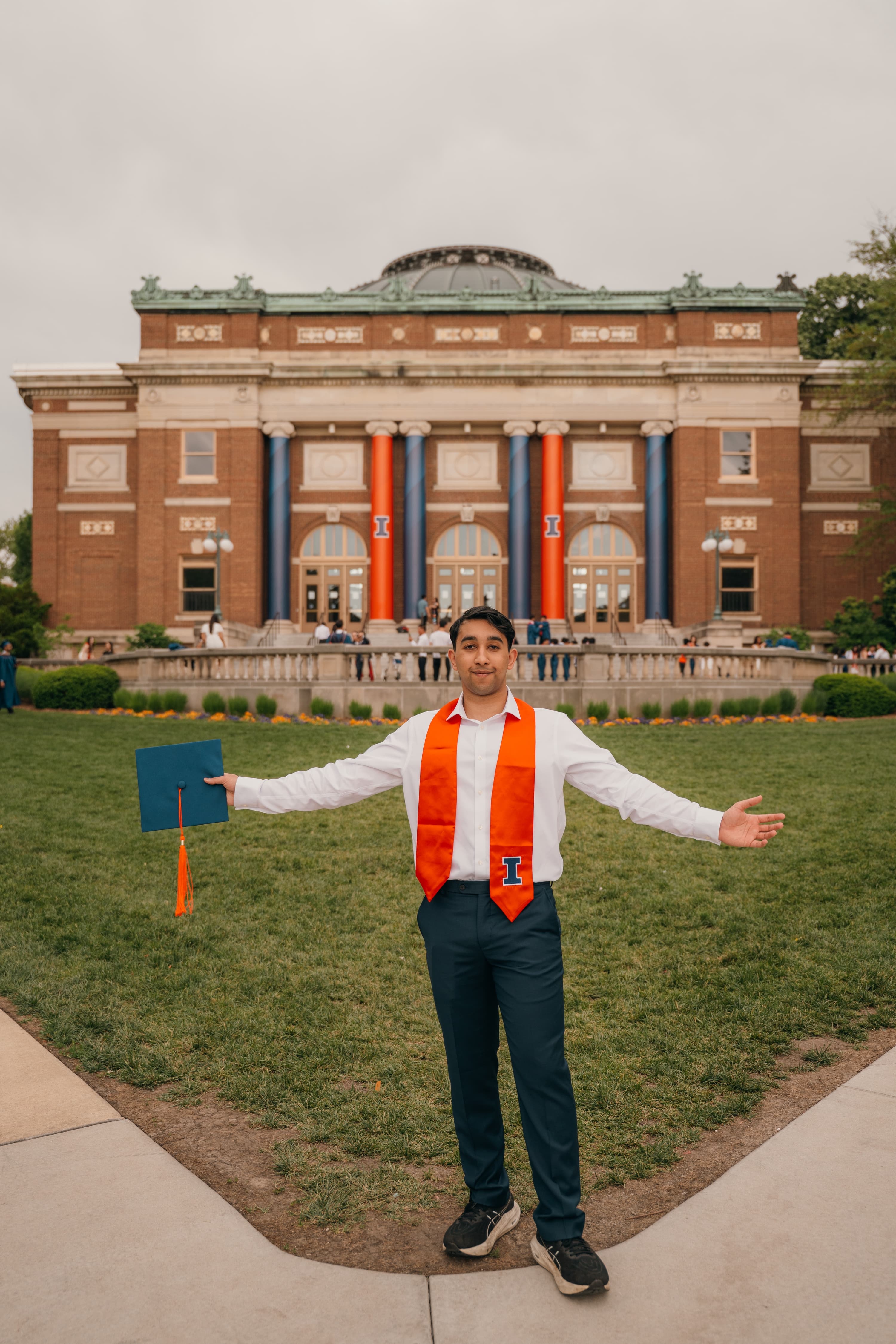 Graduate celebrating achievement